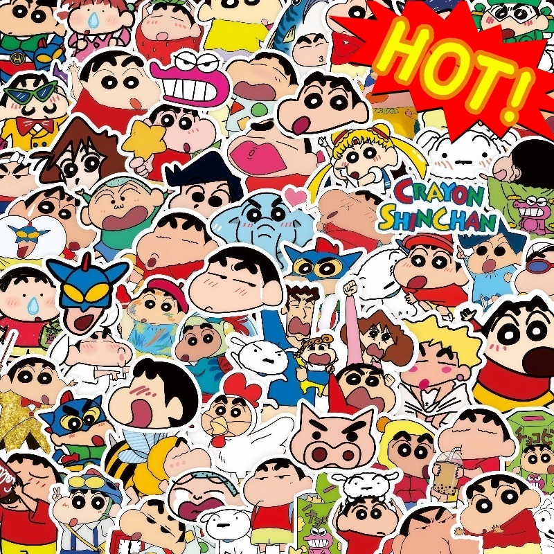 Tablet Cute Accessories - 100 adesivi di Crayon Shin Chan,