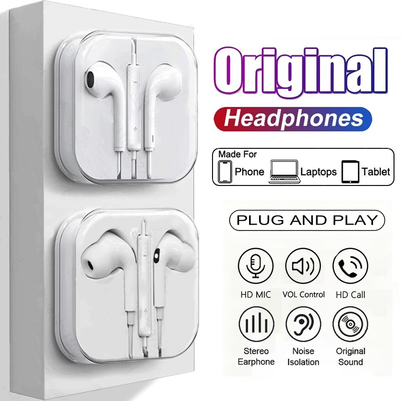 Wired Earphone Lightning - Auricolari originali con filo, per Xiaomi,
